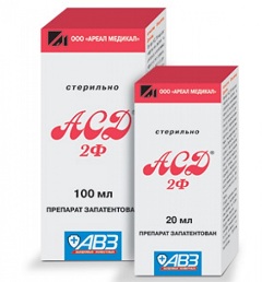 АСД 2 Лекарственная форма фракции АСД 2 - стерильный раствор