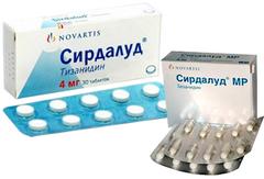 Сирдалуд Форма выпуска Сирдалуда