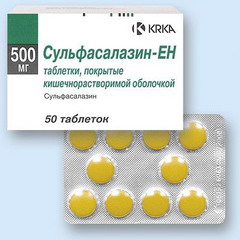 Сульфасалазин Сульфасалазин в таблетках