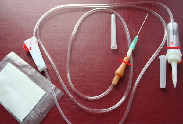 Так выглядит капельница