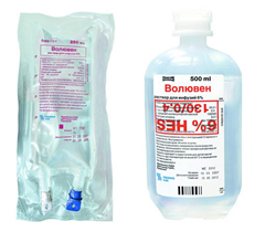 Волювен Волювен – раствор, применяемый для профилактики гиповолемии