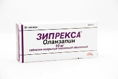 Зипрекса Таблетки Зипрекса покрытые оболочкой.